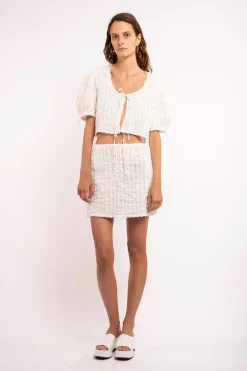 MaisonCléo Blouses>Blouse ANNE en coton volanté première version