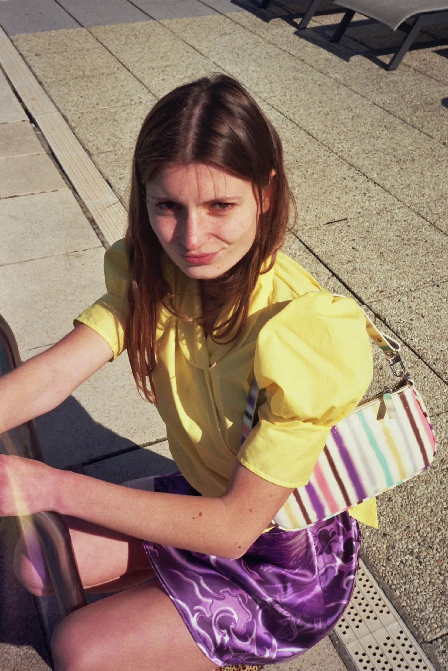 MaisonCléo Blouses>Blouse en coton colorée ANITA