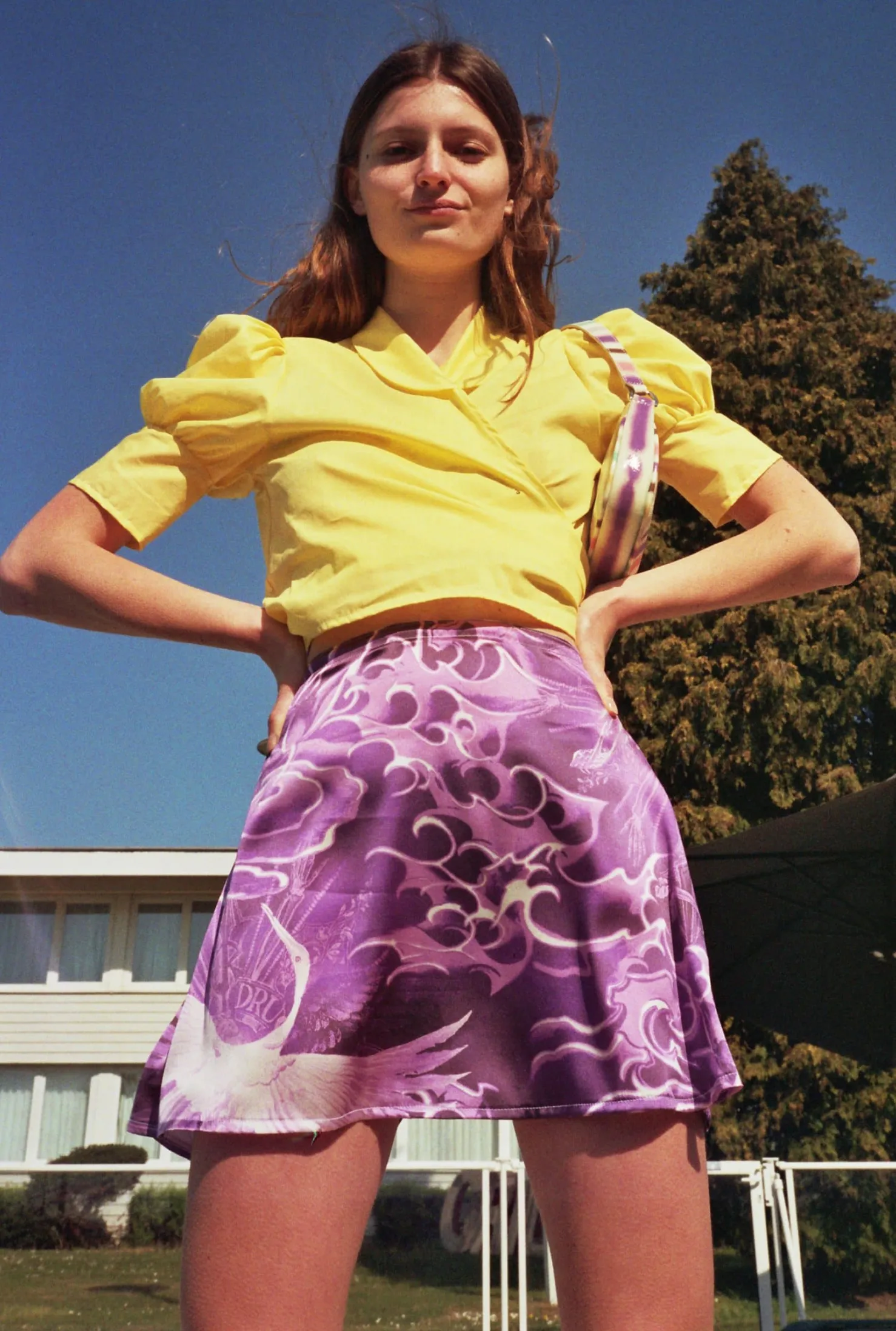 MaisonCléo Blouses>Blouse en coton colorée ANITA