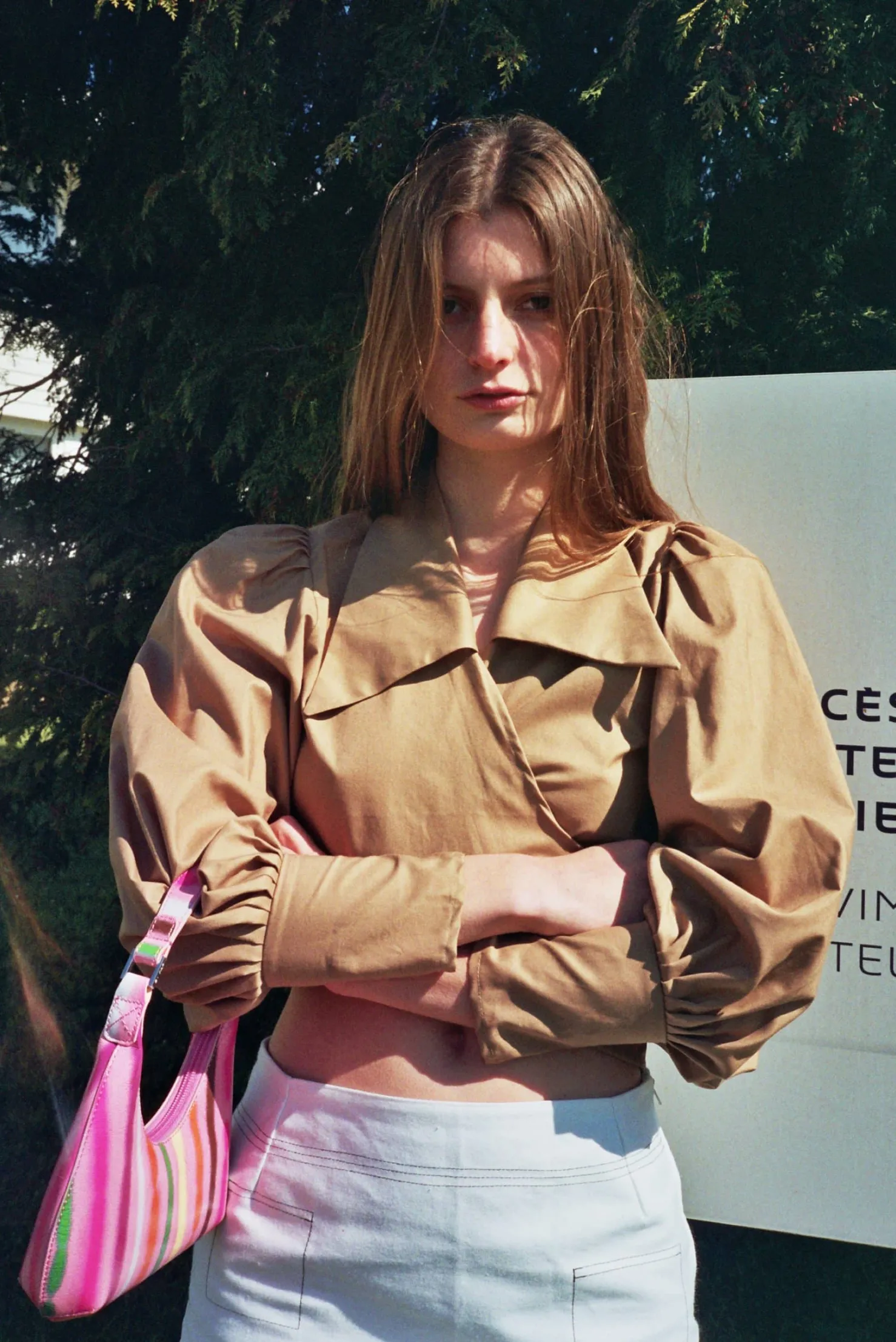 MaisonCléo Blouses>Blouse en coton colorée JULIE