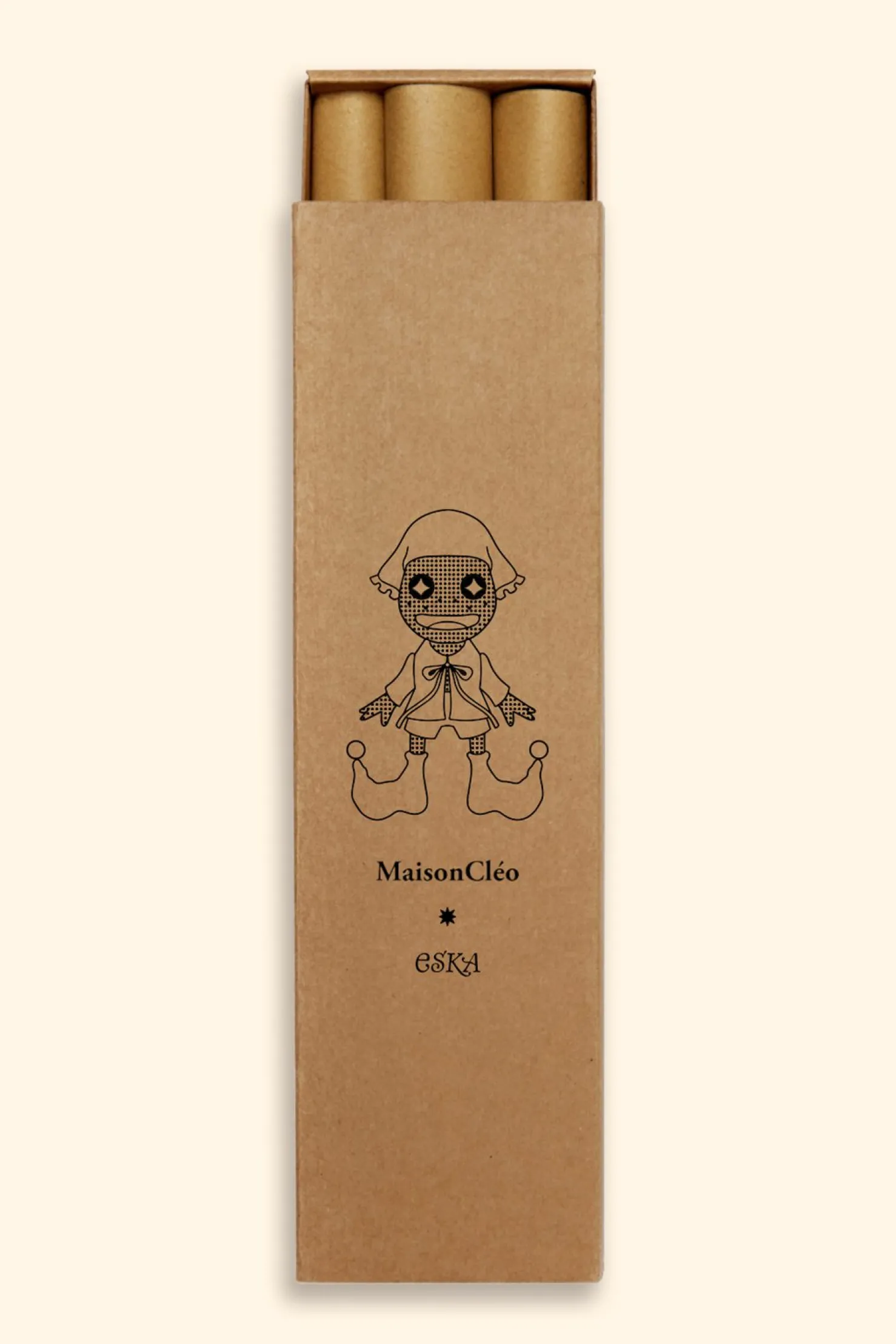 MaisonCléo Tops>Boîte set de bougies noeuds x Eska Paris – HOLIDAYS CAPSULE 25/25