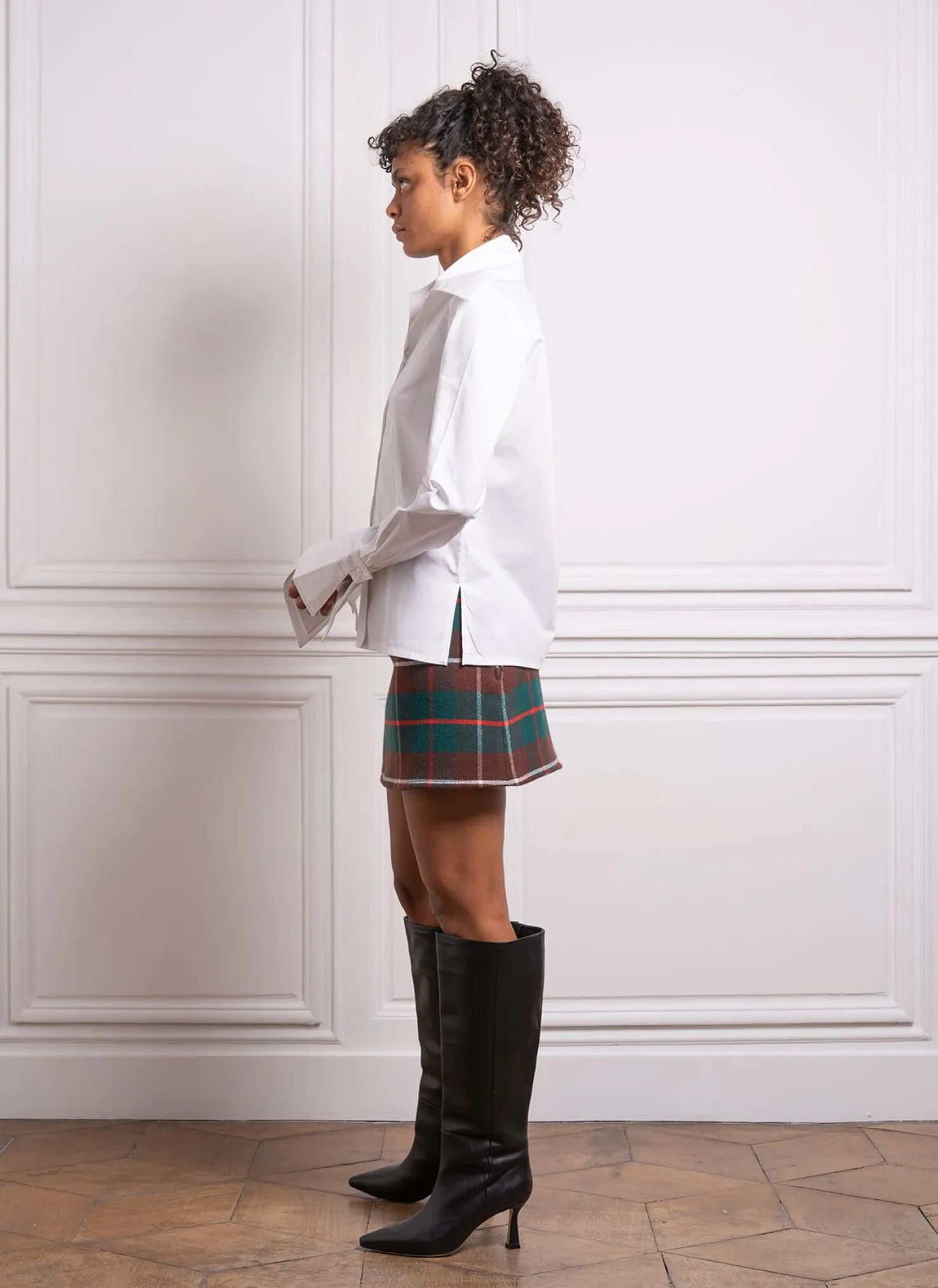 MaisonCléo Blouses>Chemise manches longues en coton blanc Cléo
