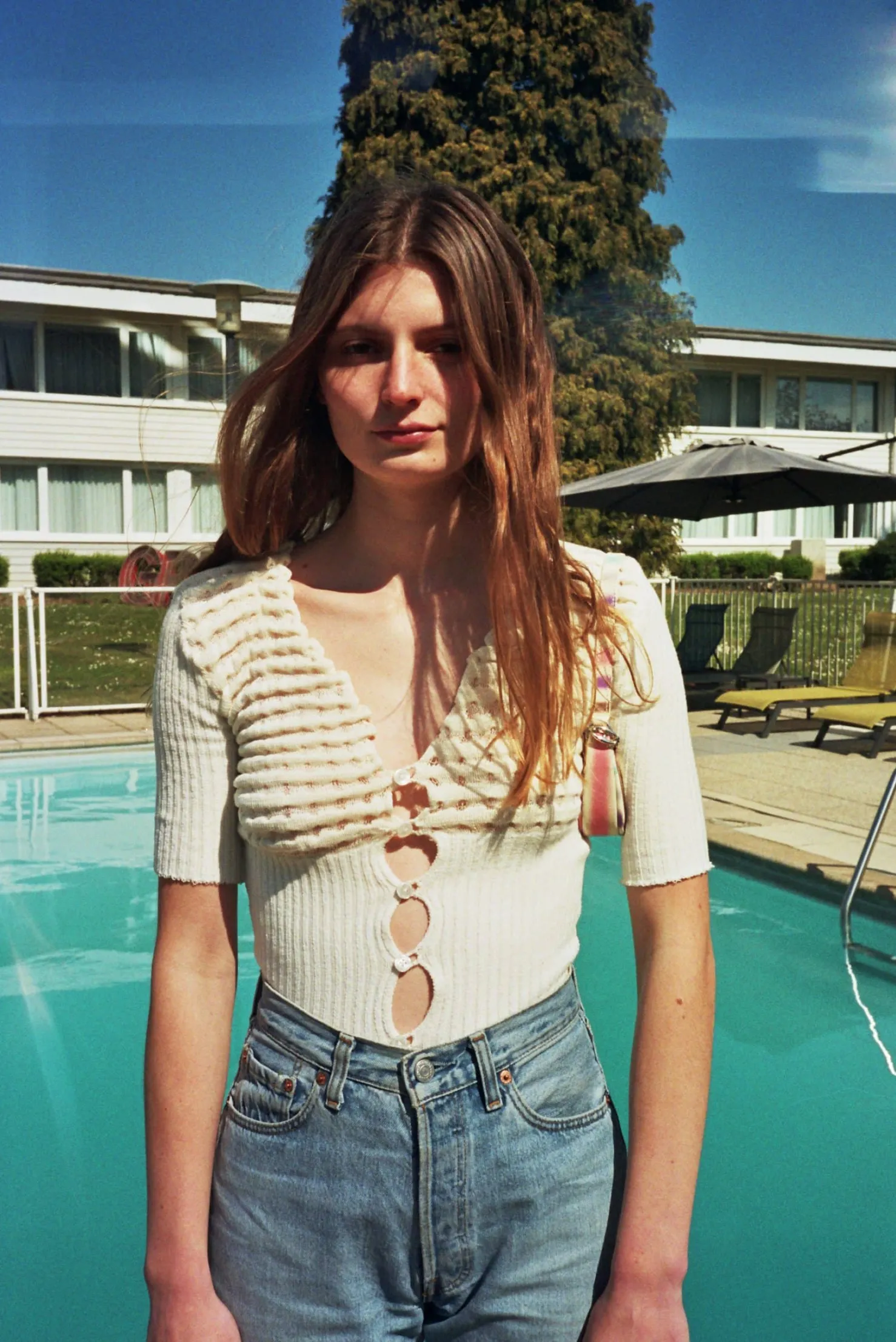 MaisonCléo Cardigans|Mailles>Gilet tricoté texturé en coton organique LORE