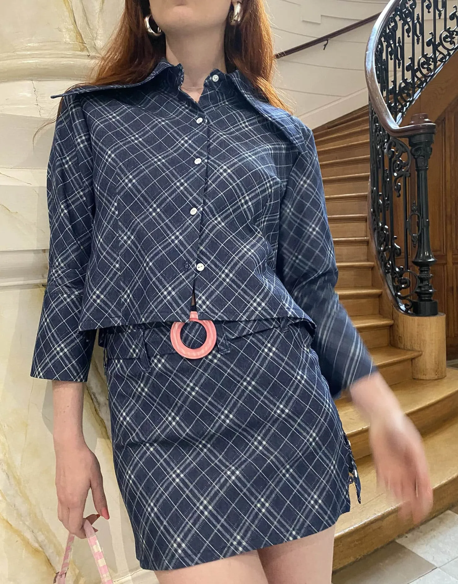 MaisonCléo Blouses|Tops>La chemise écolière en denim léger manches 3/4 Cléo