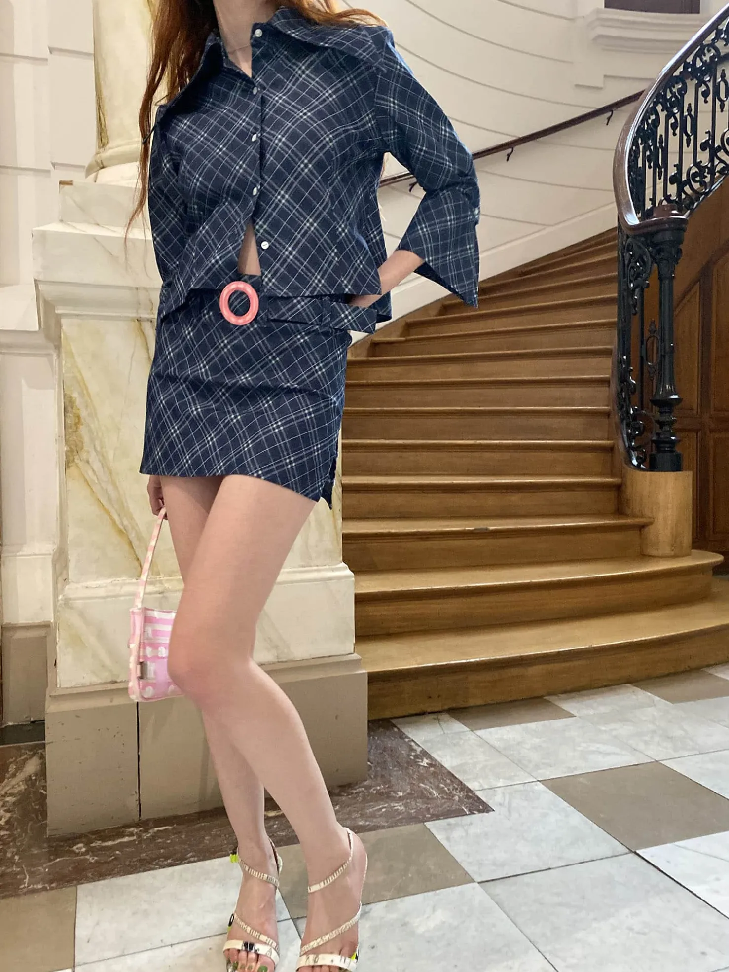 MaisonCléo Blouses|Tops>La chemise écolière en denim léger manches 3/4 Cléo