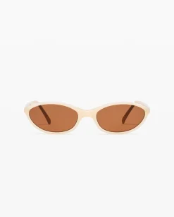 MaisonCléo Lunettes De Soleil>La Cléo – Lunettes de soleil crème Jimmy Fairly x
