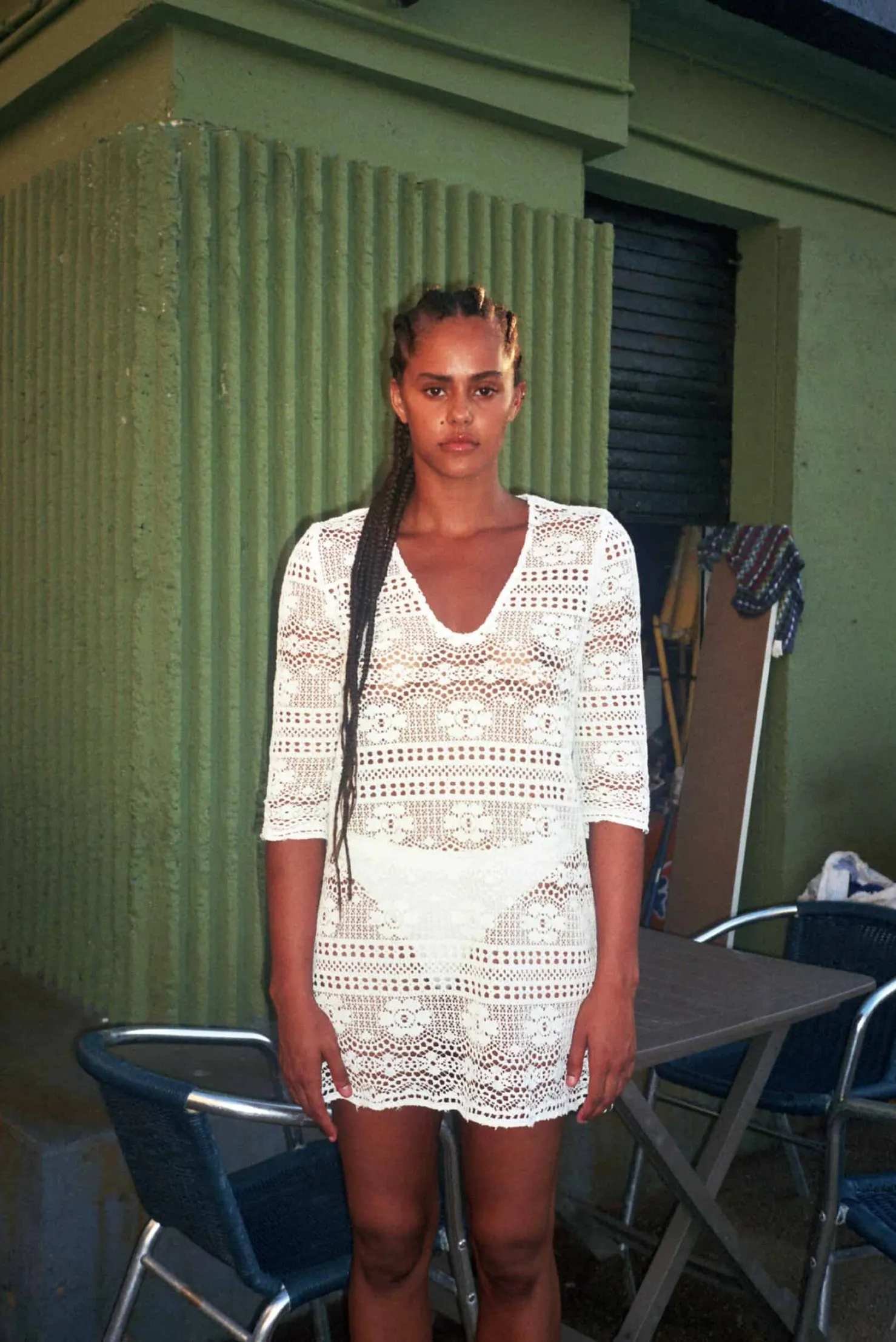MaisonCléo Robes>Robe crochet fleuri en coton MICHELE