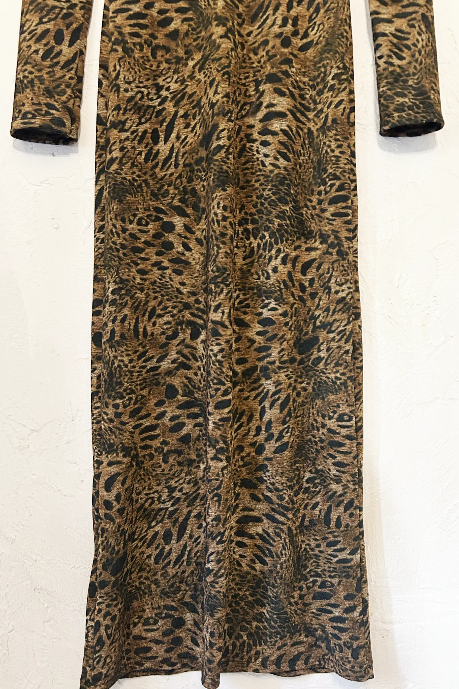 MaisonCléo Robes>Robe jersey leopard longue ADRIANA
