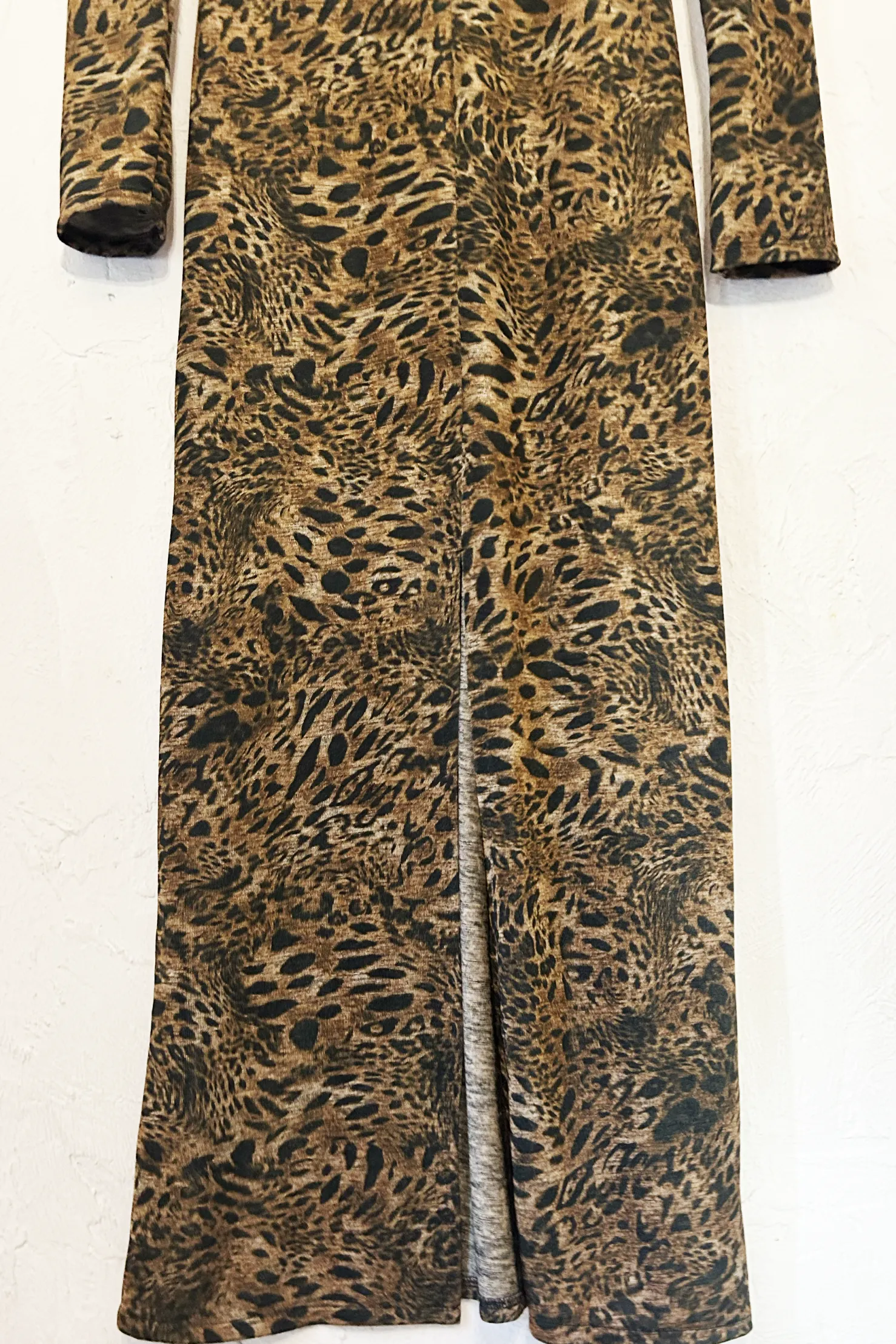 MaisonCléo Robes>Robe jersey leopard longue ADRIANA