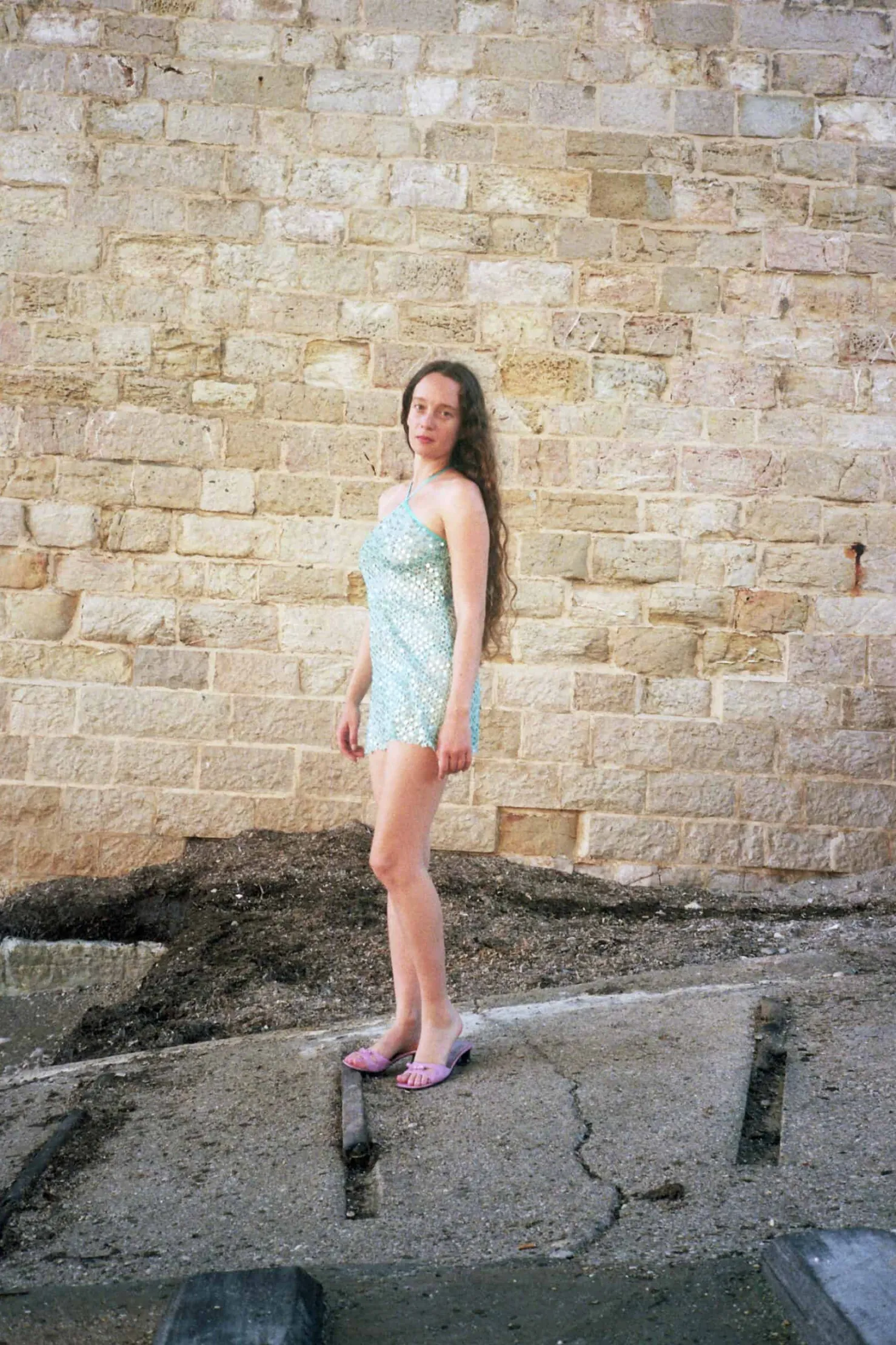 MaisonCléo Robes>Robe mini dos nu à sequins brillants verte corail