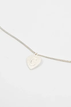 MaisonCléo Ceintures>RUNWAY LOOK 7 – Ceinture chaîne argentée avec faux piercing coeur C