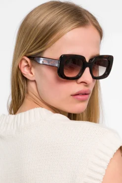 MaisonCléo Lunettes De Soleil>RUNWAY LOOK 41 – LUNETTES ÉCAILLES DE TORTUE FONCÉES CLÉO X EMMANUELLE KHANH