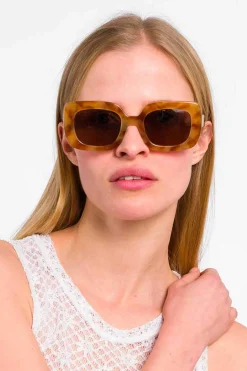 MaisonCléo Lunettes De Soleil>RUNWAY LOOK 13 – LUNETTES ÉCAILLES DE TORTUE CLAIRES CLÉO X EMMANUELLE KHANH