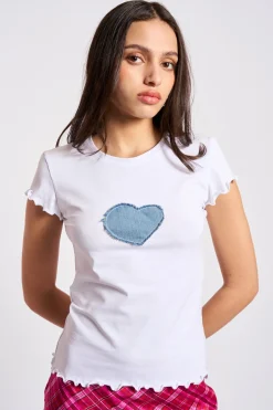 MaisonCléo Tops>T-shirt blanc officiel défilé « Coup de foudre »
