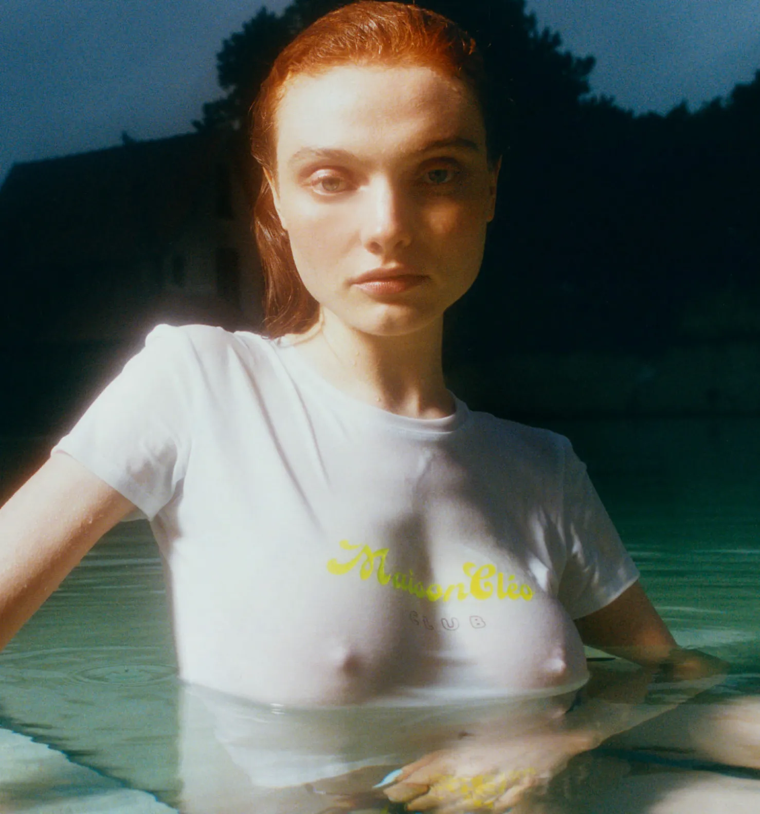 MaisonCléo Tops>T-shirt jaune fluo CLUB